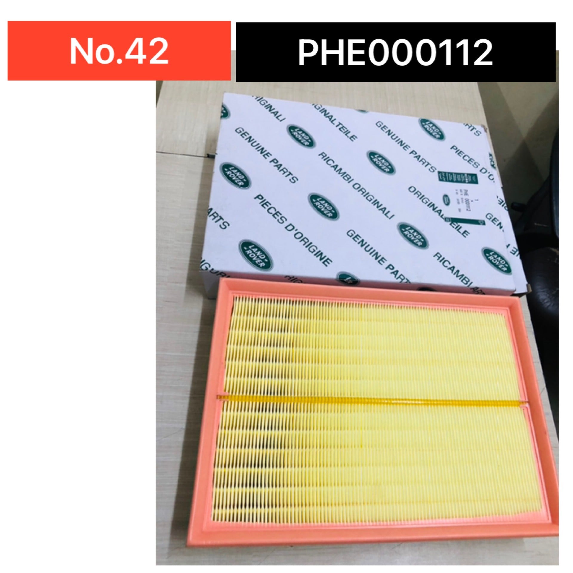 Air Filter PHE000112 & E531L & LX1764 Compatible With LAND ROVER DISCOVERY IV (L319) | LR4 & RANGE ROVER III (L322) & RANGE ROVER SPORT I (L320)Tag : 42