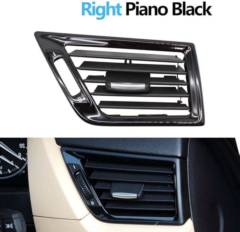 Black Ac Vent Grille Left & Right 64229258356 64229258355 Compatible With BMW X1 E84