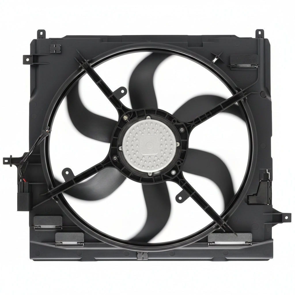 Engine Radiator Cooling Fan Assembly (6 Blades) 17428618239 17427616102 17427598739 Compatible With BMW X5 (E70)