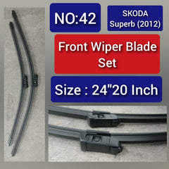 Front Wiper Blade Set (26'22 Inch) Compatible with SKODA SUPERB (2012) Tag-WBF-42