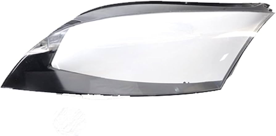 Car Front Headlight Transparent Lamp Sade Glass Headlight Lens Cover Compatible For AUDI TT 2011-2014