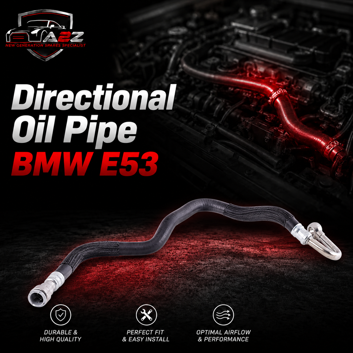 Directional Oil Pipe 32416764026 Compatible With BMW E53