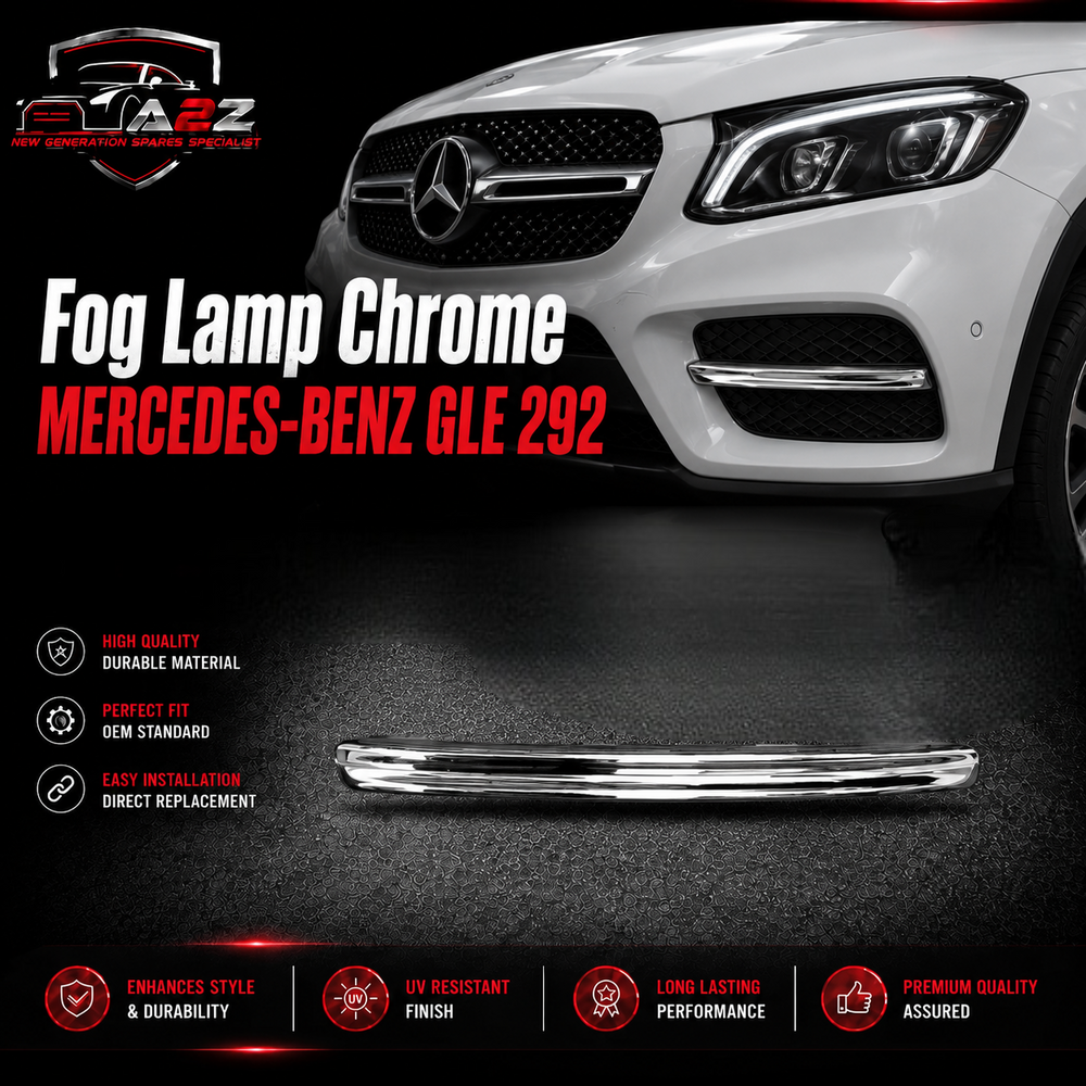 Fog Lamp Chrome Compatible With MERCEDES-BENZ GLE 292 Fog Lamp Chrome Left 2928850174 & Right 2928850274 Tag-FC-326