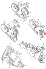Multi Rib Belt 6PK906 038903137G Compatible With SKODA OCTAVIA I (1U2) OCTAVIA I Combi (1U5) (CONTINENTAL)