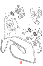 Multi RIB Belt 6PK2523 059903137AM Compatible With AUDI Q7 (4LB) (CONTINENTAL)