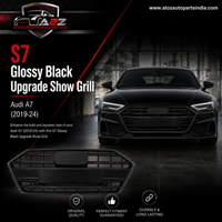 S7 Glossy Black Upgrade Show Grill Compatible With Audi = A7 (2019-24) Tag No.241