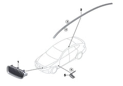 Fender Chrome Left 51747293733 & Right 51747293734 Compatible With BMW 3 Series Gran Turismo (F34)