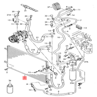 AC Condenser 4F0260403Q  Compatible with AUDI A6 C6 (4F2) | A6 / S6 Tag No.203