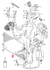 Expansion valve 4F0260403Q Compatible with VOLVO S90 II (234) & V90 II Estate (235)  & XC60 II (246) & XC90 II (256)