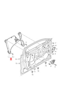 Front Left Power Window Regulator 4G0837461 Compatible with AUDI A6 C7 (4G2, 4GC) | A6 / S6