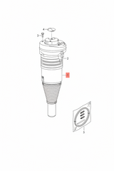 Front Air Suspension Shock Absorber Strut 4M0616039AC Compatible With AUDI Q7 (4M) T-3 (2016-22)