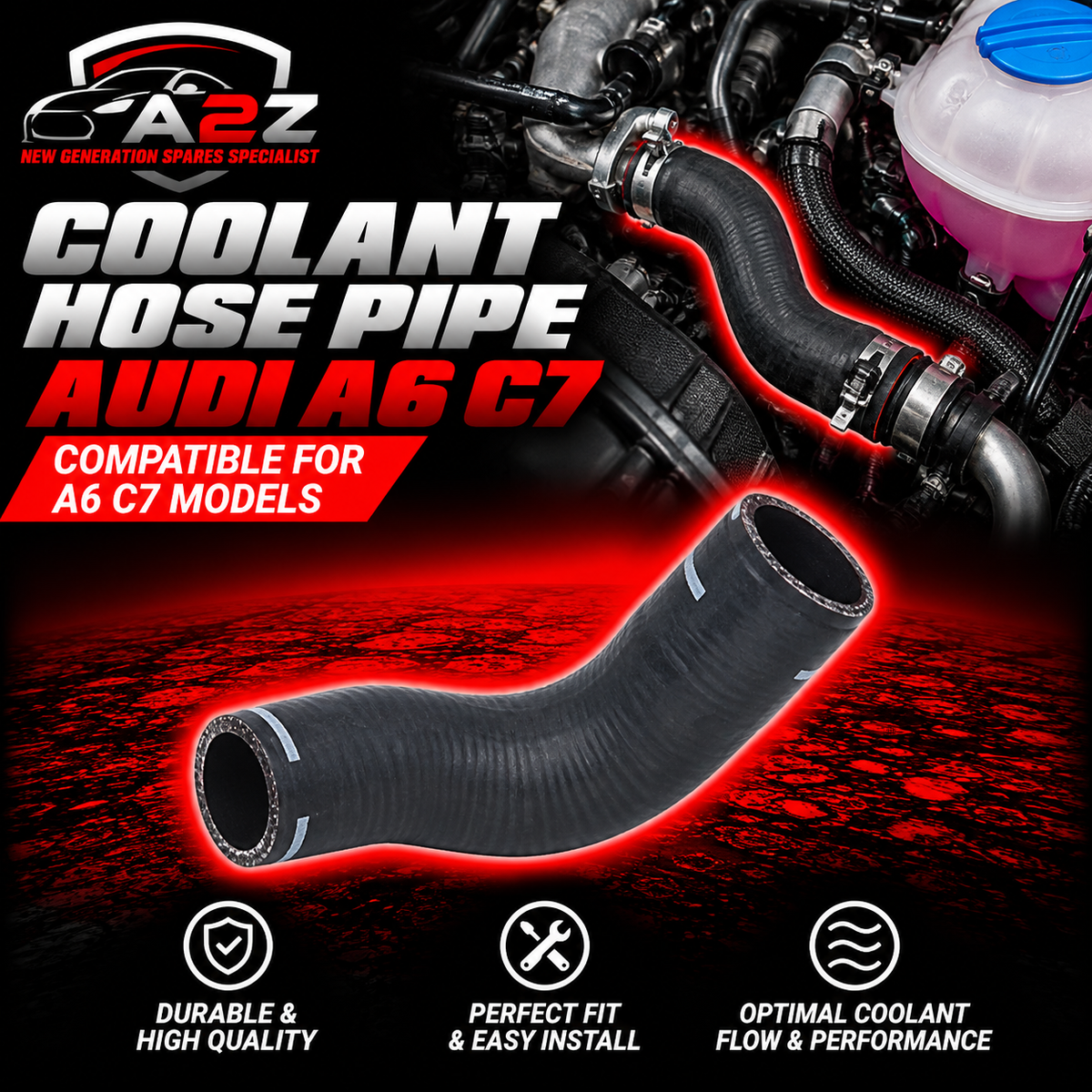 COOLANT HOSE 059121103H Compatible With AUDI A6 C7 Tag No.243