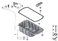 Engine Oil Pan 11137550483 Compatible With MINI Cooper R56 N14 N18