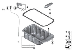 Engine Oil Pan 11137550483 Compatible With MINI Cooper R56 N14 N18