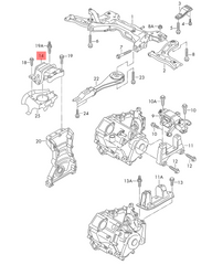 Main Engine Mount 6RF199262Q Compatible With SKODA RAPID (NA2)