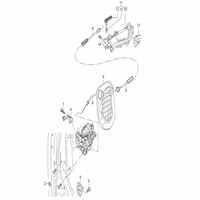 Rear Door Latch Right 8J2839016F Compatible With AUDI A3 Limousine (8VS)  A4 B8 (8K2) | A4 / S4