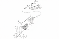 Rear Door Latch Right 8J2839016F Compatible With AUDI A3 Limousine (8VS)  A4 B8 (8K2) | A4 / S4 (