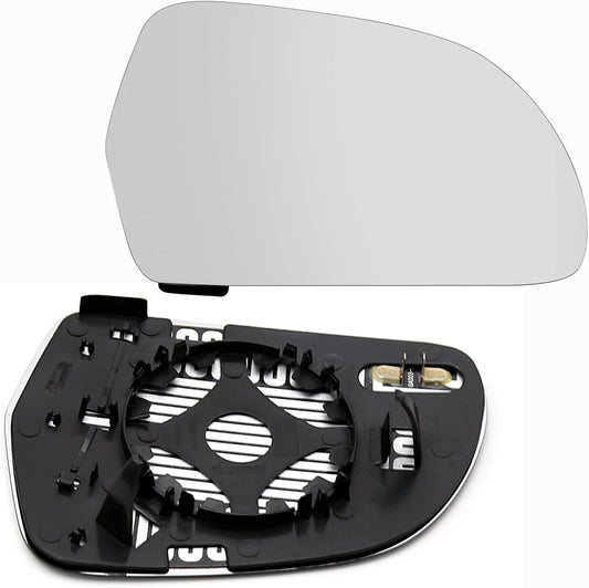 Side Rearview Wing Side Mirror Glass Left 8U0857535 & Right 8U0857536 Compatible With AUDI A3 & A4 B8 (8K2) | A4 / S4 & A6 C6 (4F2) | A6 / S6 & A8 D3 (4E2, 4E8) | A8 / S8 | A8L & Q3 (8UB, 8UG)