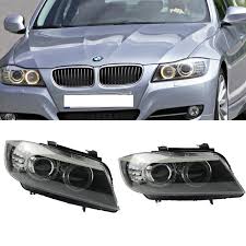 Headlight Headlamp Left & Right (Without Blaster) Compatible With BMW 3 Series E90 2008-2012 Helogen