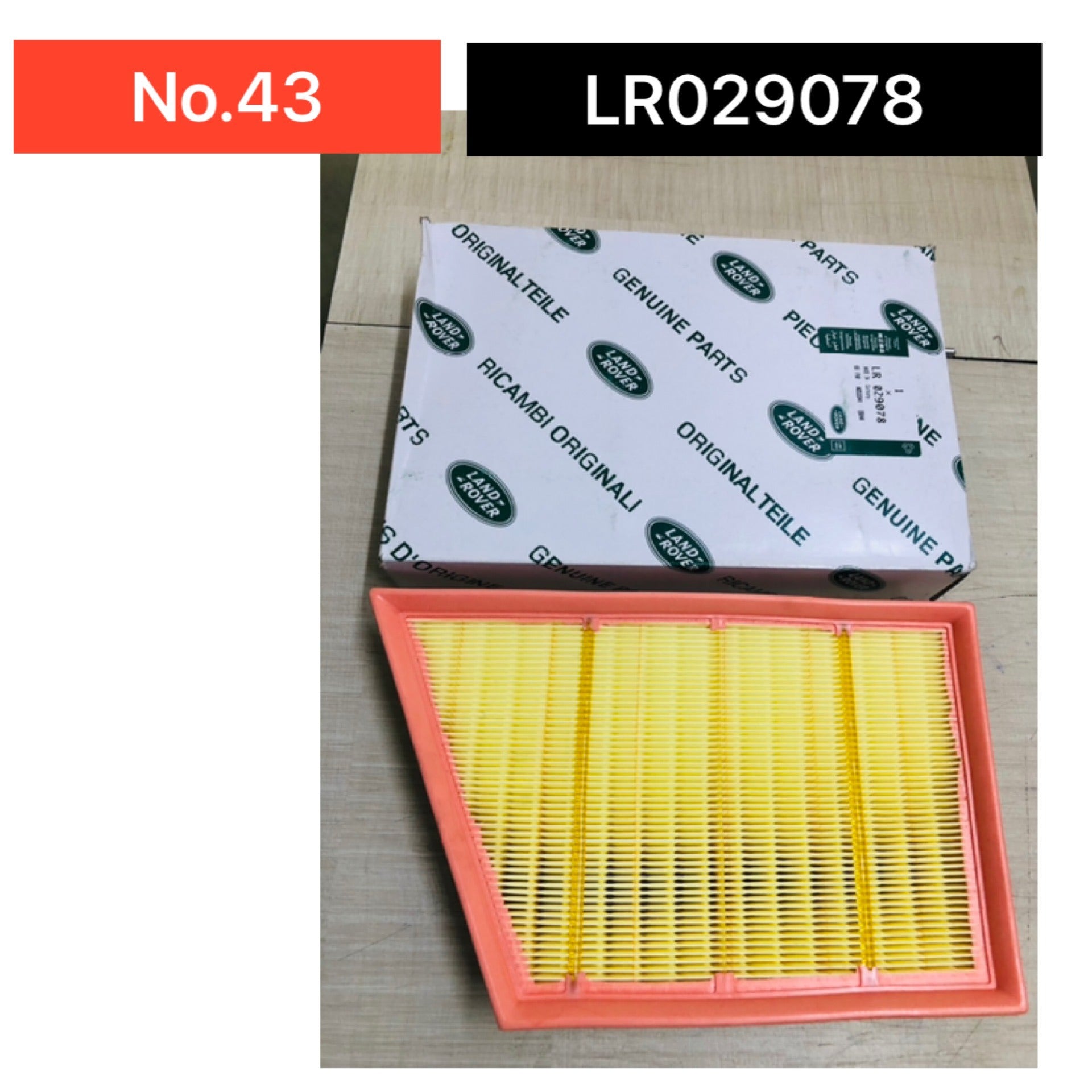 Air Filter LR029078 & E1140L & LX3246 Compatible With LAND ROVER DISCOVERY SPORT (L550) & RANGE ROVER EVOQUE (L538)Tag : 43