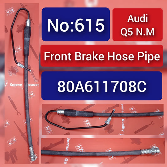 Front Brake Hose Pipe 80A611708C 4K0611708F 4K0611708L Compatible With AUDI Q5 N.M  Tag-H-615