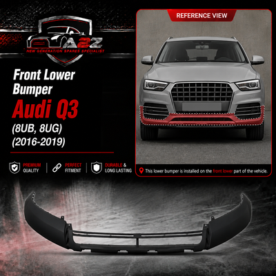 Front Lower Bumper 8U0807061Q Compatible With Audi Q3 (8UB, 8UG) (2016-2019) Tag No.72