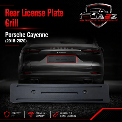 Rear License Plate Grill 9Y0827211 Compatible With Porsche Cayenne (2018-2020) Tag No.526