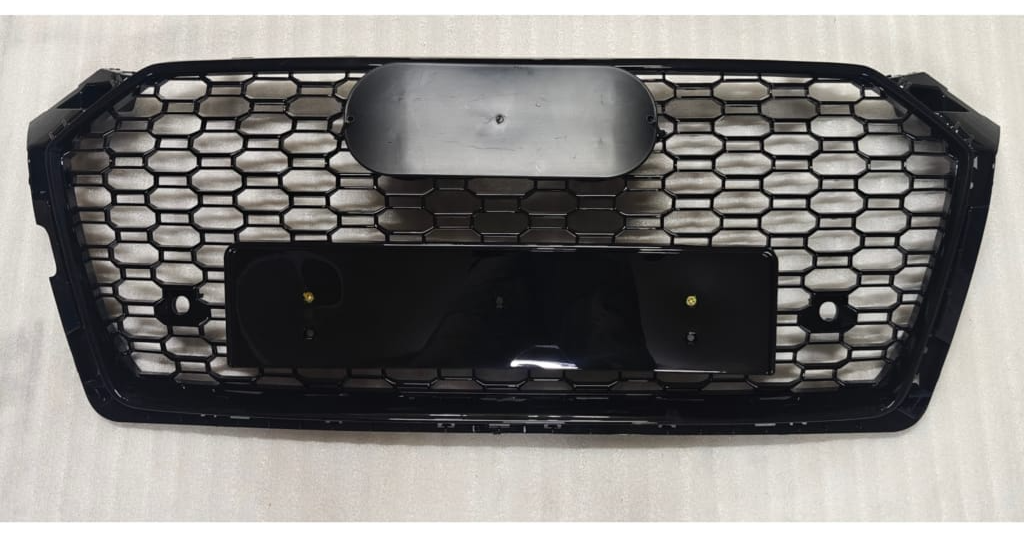 RS5 Full Black Honeycomb Show Grill Compatible With Audi = A5 (2017-19) Tag No.202