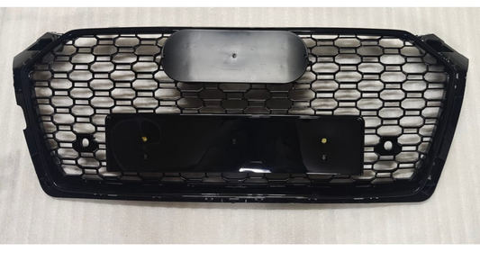 RS5 Full Black Honeycomb Show Grill Compatible With Audi = A5 (2017-19) Tag No.202
