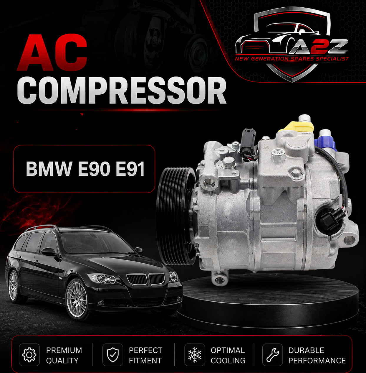 Air Conditioning Compressor 64526956719 Compatible With BMW E90 E91