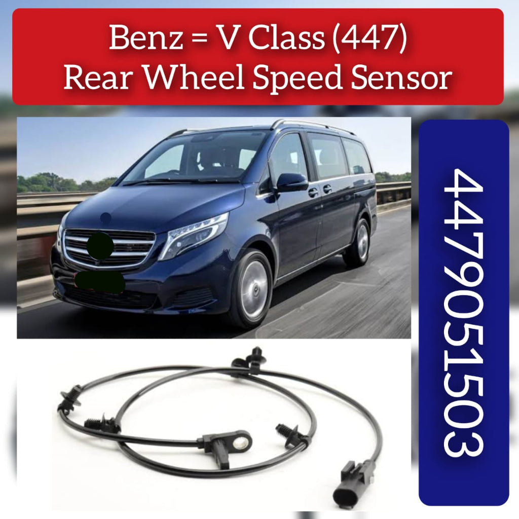 Rear Left/Right ABS Wheel Speed Sensor 4479050101 4479051503 4479056802 4479059501 A4479050101 A4479059501 A4479051503 A4479056802 Compatible With MERCEDES-BENZ V-CLASS W447 | VALENTE