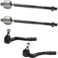 Front Steering Tie Rod End Head Assembly (Rack End  2303380015 & Tie Rod End Left 2033303903 & Right 2033304003) Compatible With MERCEDES-BENZ C-CLASS (W203) & SLK (R171)