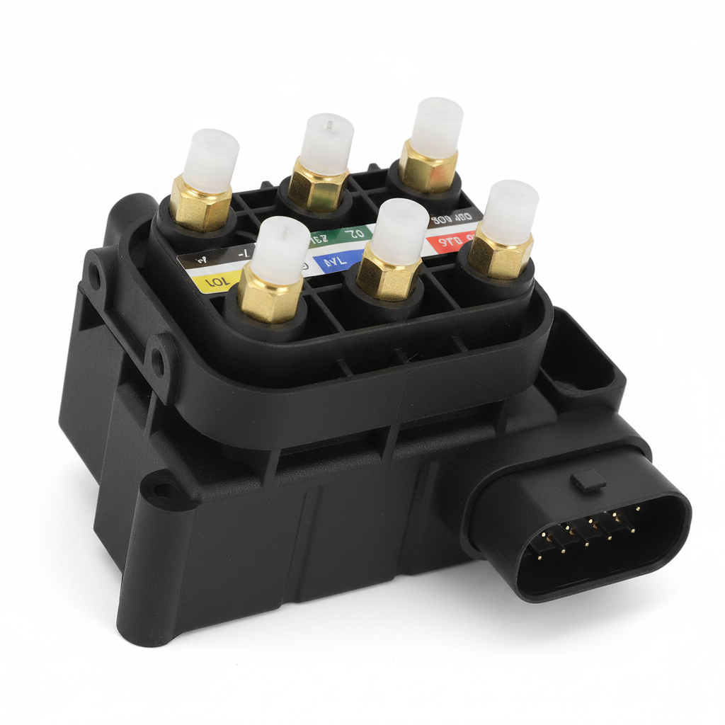 Air Suspension Solenoid Valve Block 4F0616013 4Z7616013 Compatible With AUDI A6 C6 4F2 | A6 / S6