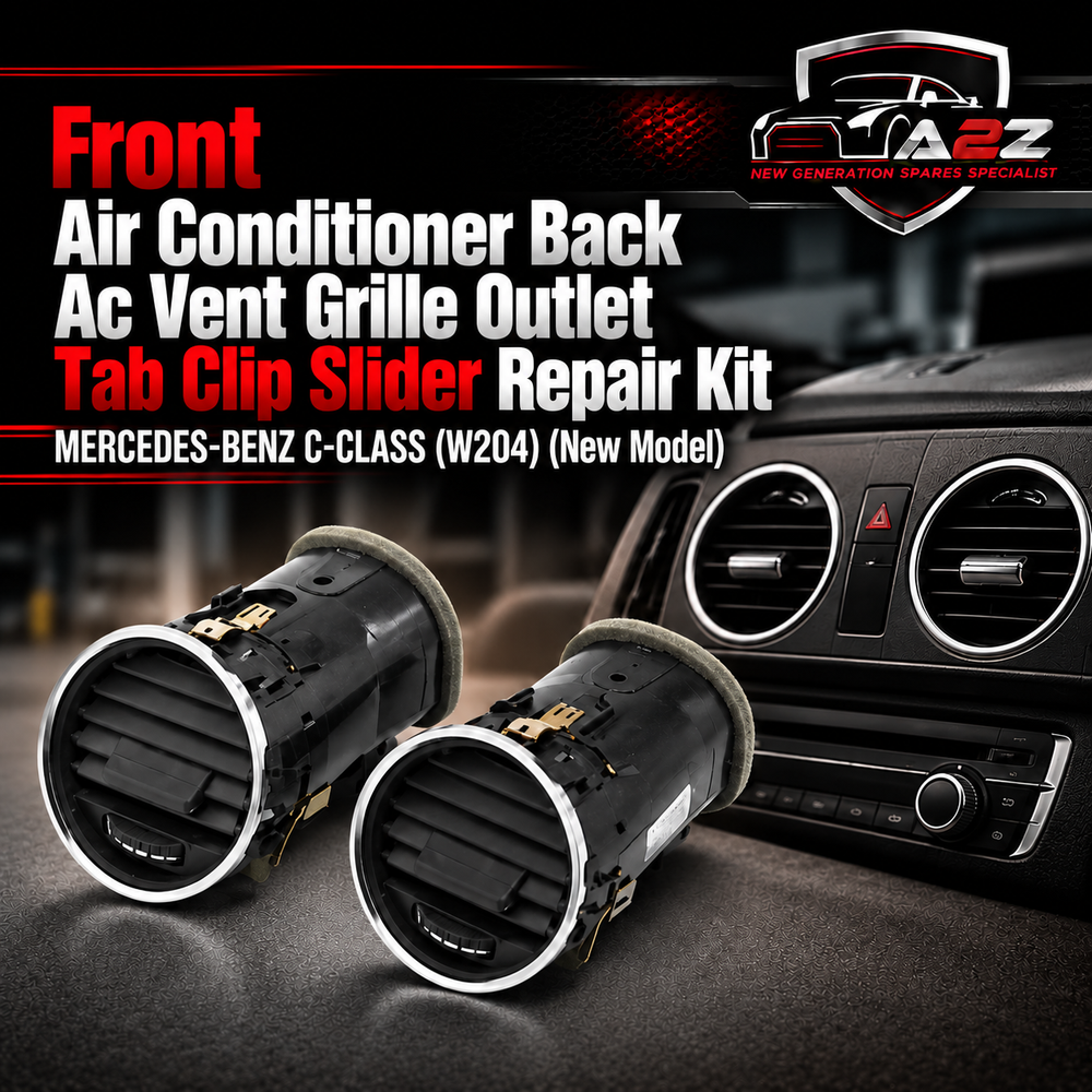 Front Air Conditioner Back Ac Vent Grille Outlet Tab Clip Slider Repair Kit 2048306754 Compatible With MERCEDES-BENZ C-CLASS (W204) (New Model) (Set Of 2)