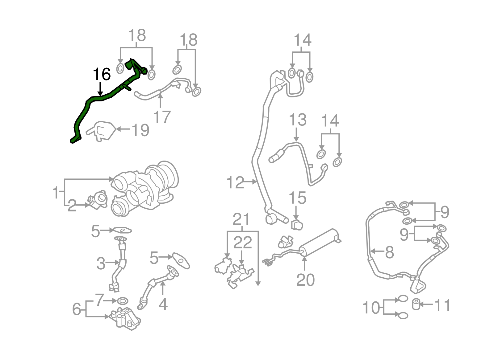 Coolant Hose Pipe 11537577014 Compatible With BMW X5 (E70)