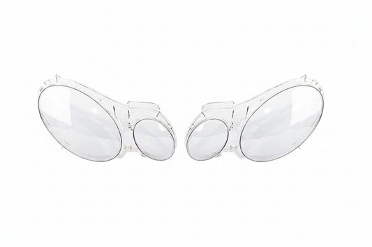 Front Headlight Glass Compatible with  Mercedes-Benz E-CLASS W211 (2007 - 2008).