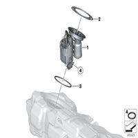 Fuel Pump Assembly 16117243972 16117297776 Compatible With BMW 1 Series (F20) & 3 Series (F30, F80) & 3 Gran Turismo (F34) Tag No.82