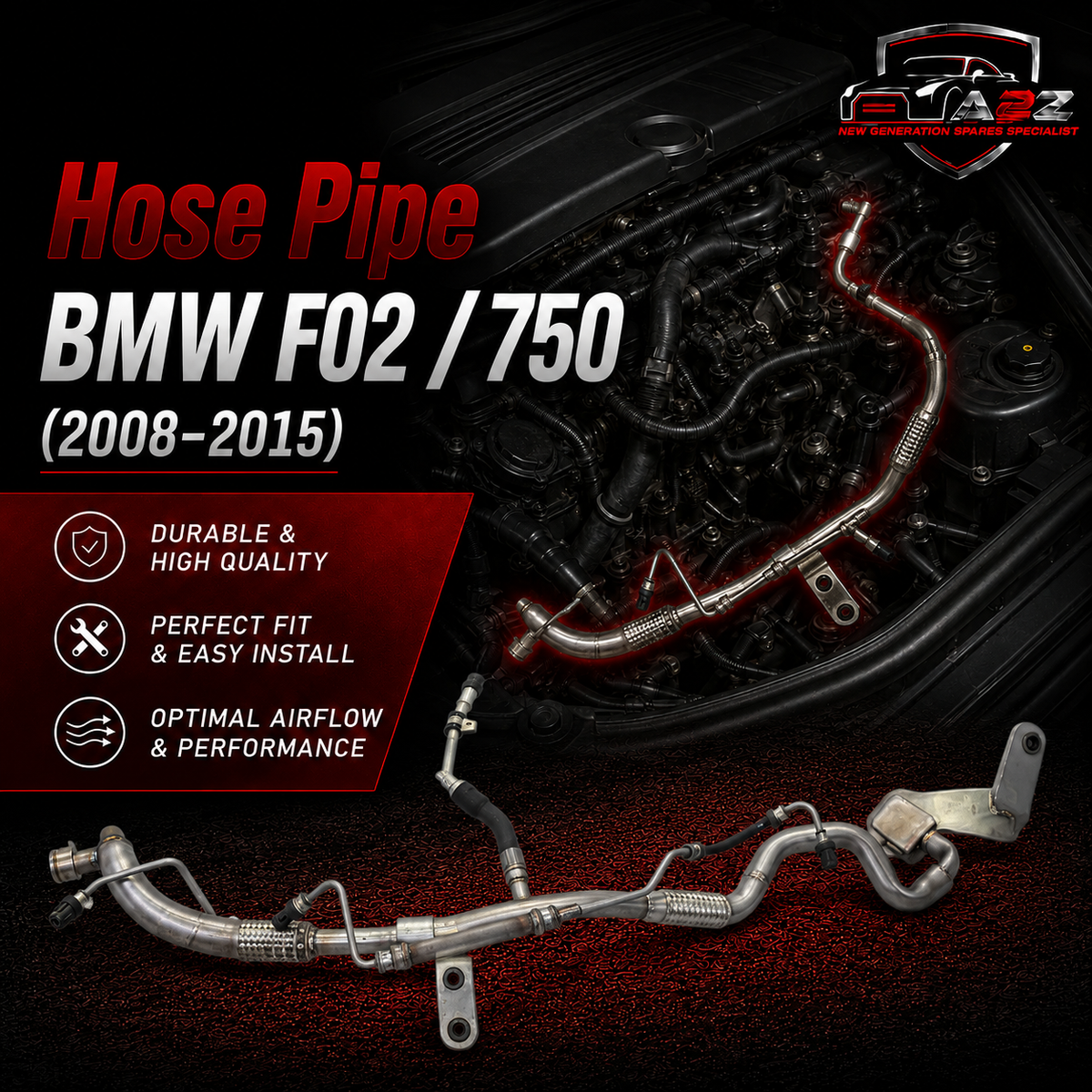 Hose Pipe 64539119992 Compatible With BMW F02 / 750