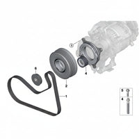 Belt Tensioner With Pulley 11288570439 2393068 8570439 Compatible with BMW 7-Series G11 & G12