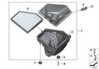 Air Filter 13717797465 & LX1640 E1004L Compatible With BMW 3 (E90) & 3 Convertible (E93) & X1 (E84)Tag : 33