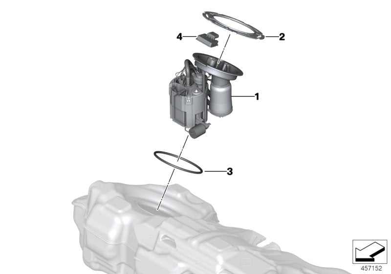 Fuel Pump 16117300477 Compatible With MINI & MINI (F56) | MINI / COOPER & MINI Convertible (F57) | MINI / COOPER Tag No.100