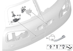 Rear Trunk Boot Lid Lock Latch 51247337576 Compatible With MINI (F55) | MINI / COOPER & MINI (F56) | MINI / COOPER &  MINI CLUBMAN (F54)