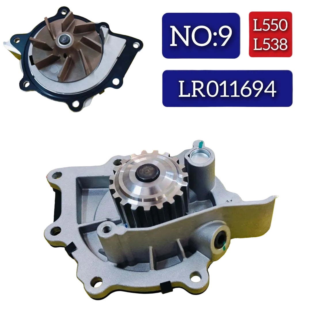 Water Pump LR011694 LR001309 LR009392 Compatible With LAND ROVER DISCOVERY SPORT L550 & RANGE ROVER EVOQUE L538 & JAGUAR XF SPORTBRAKE X250 Tag-W-09