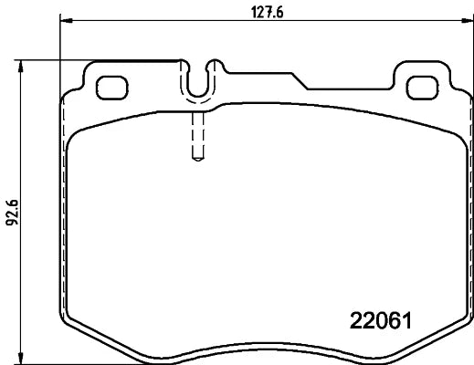 Front Brake Pad A0004208600 2206103 P050145 Compatible With MERCEDES-BENZ CLS C257 & GLC X253