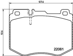 Front Brake Pad A0004208600 2206103 P050145 Compatible With MERCEDES-BENZ CLS C257 & GLC X253