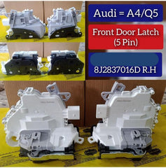 Front Right Door Lock Actuator (5 Pin) 8J2837016D Compatible With AUDI A4 Q5