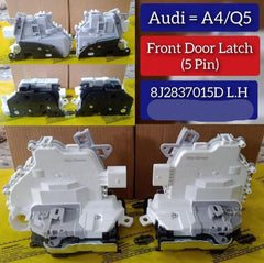 Front Left Door Lock Actuator (5 Pin) 8J2837015D Compatible With AUDI A4 Q5