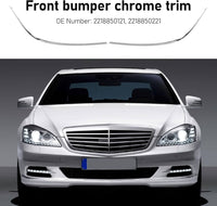 Front  Bumper Chrome Left 2218850121 & Right 2218850221 Compatible With MERCEDES BENZ S-CLASS W221 2009-2013 Tag No.143