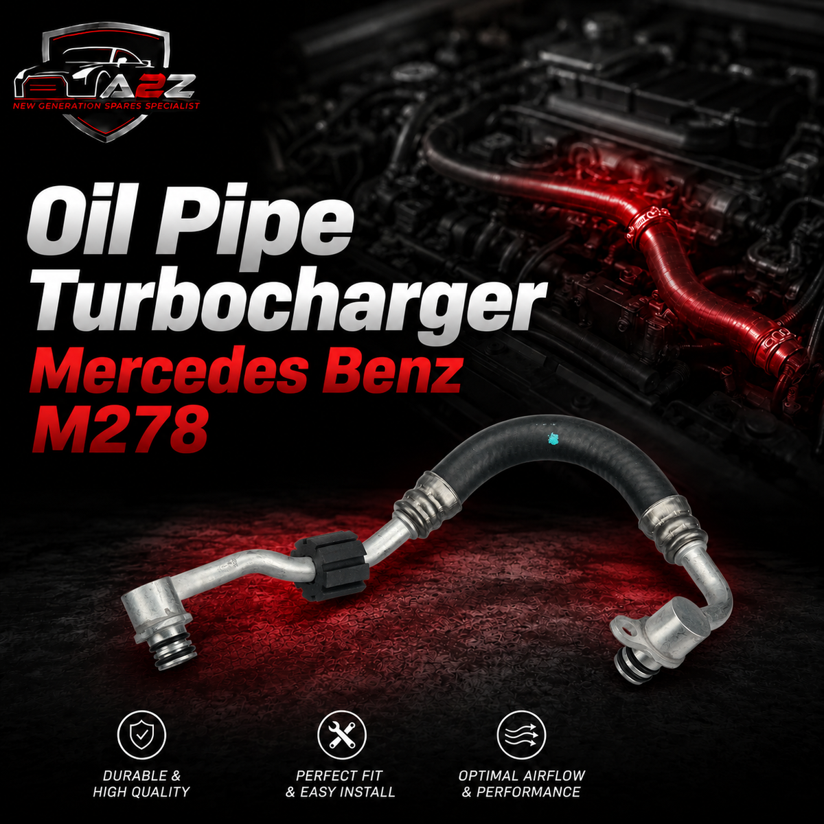 Oil Pipe Turbocharger 2782000800 Compatible With Mercedes Benz M278