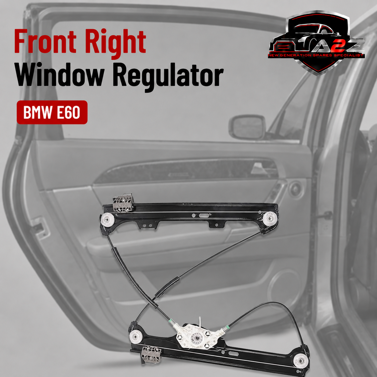Front Right Window Regulator 51337184384 Compatible With BMW E60